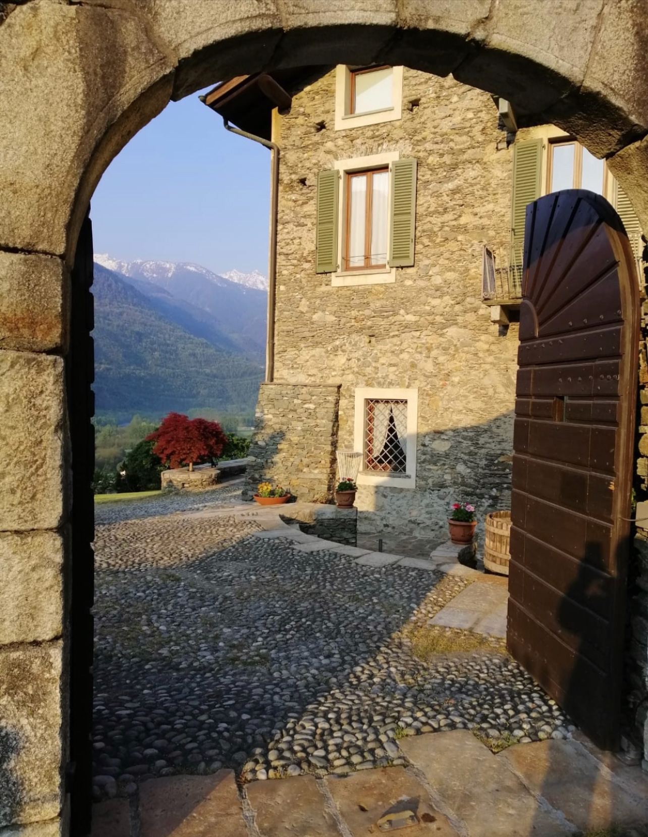 Italian Villa gate at Villa Del Lupo