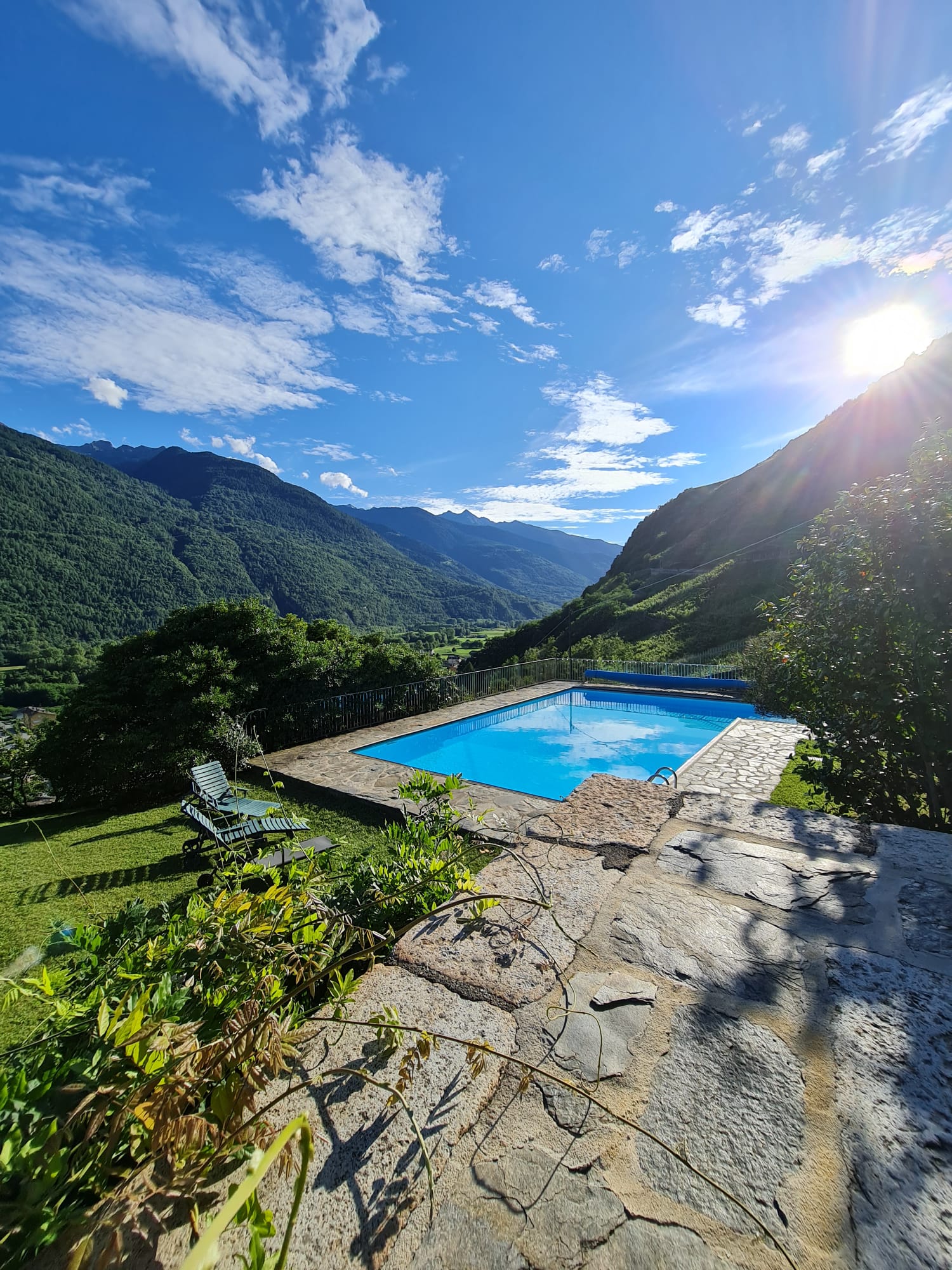 Italian Villa pool at Villa Del Lupo